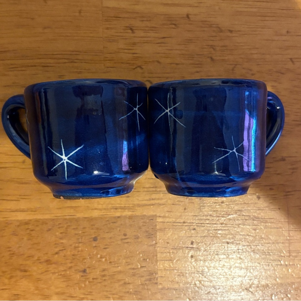 Handcrafted Blue and Yellow Moon Tray - Picture 3 of 4